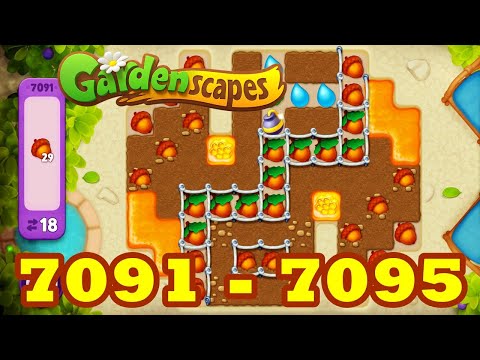 Gardenscapes Level 7091 - 7095 HD 3 match Puzzle | android | IOS | 7092 | 7093 | 7094 | GameGo Game