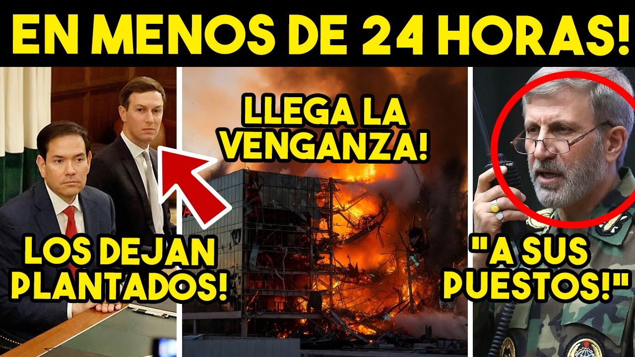 MARTILLAZO DE IRAN! ATORA A TRUMP EN 24 HORAS, CAE 4T4QU3 INESPERADO. EU SIN SALIDA. HOY