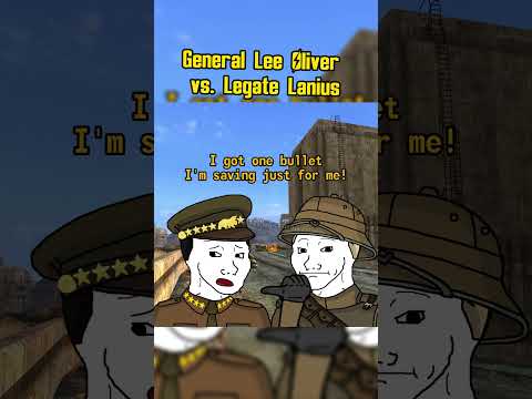 General Lee Oliver vs. Legate Lanius #fallout #memes #shorts