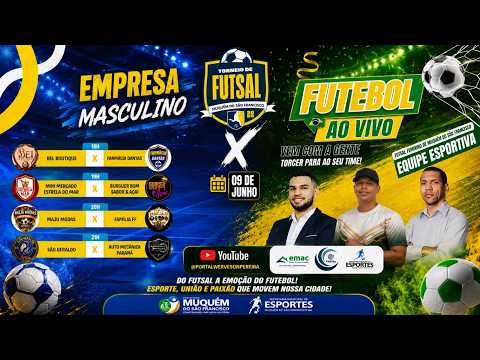 FUTSAL DE MUQUÉM DO SÃO FRANCISCO - CATEGORIA MASCULINO: 3ª RODADA DO FUTSAL EMPRESA -2026