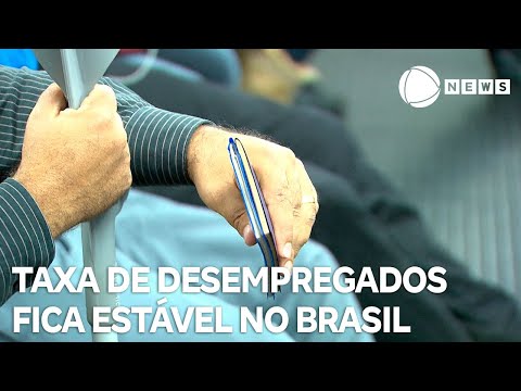 Taxa de desemprego fica em 6,6% no trimestre encerrado em abril