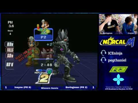 Winners Semis - Boringman (mario) v Ivayne (wolf)
