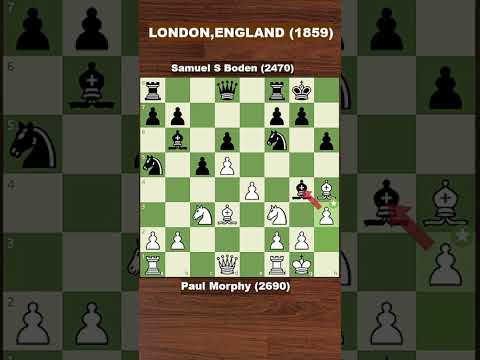 'The Goat' GM Paul Morphy VS GM Samuel Boden [ 1859 London,England ]