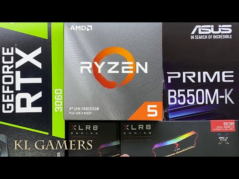 AMD Ryzen 5 3600 ASUS PRIME B550M-K RTX3060 TUF Gaming PC Build Benchmark