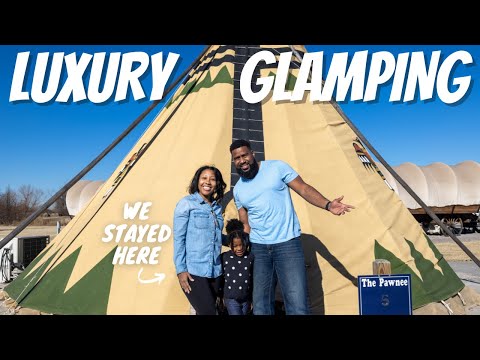 LUXURY GLAMPING TIPI & WAGON! Full Tour! Oklahoma city | Orr Family Farm