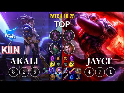 AF Kiin Akali vs Jayce Top - KR Patch 10.25