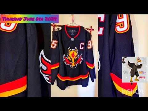 Unboxing a Customized primegreen Calgary Flames Blasty NHL Jersey 🦅💖