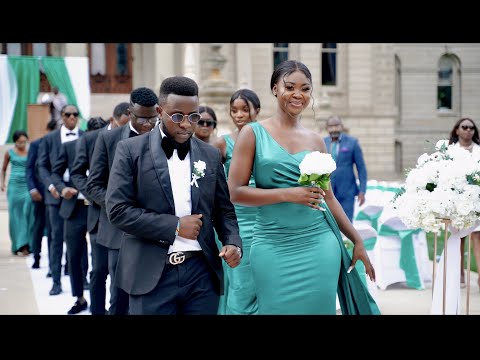 CentralAfricaine Wedding Exit Dance - Coeur en Cage