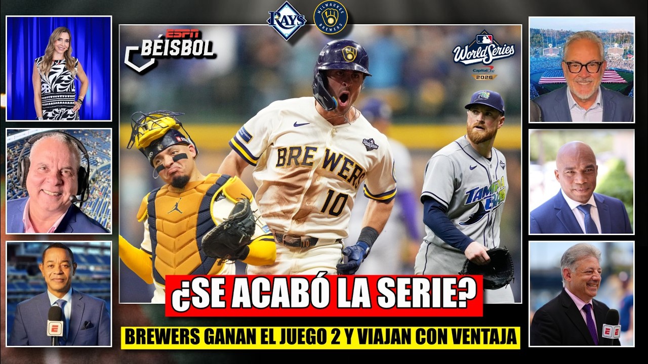 MILWAUKEE IMPARABLE. BREWERS viajan a TAMPA BAY con ventaja de 2-0 en SERIE MUNDIAL | ESPN Beisbol