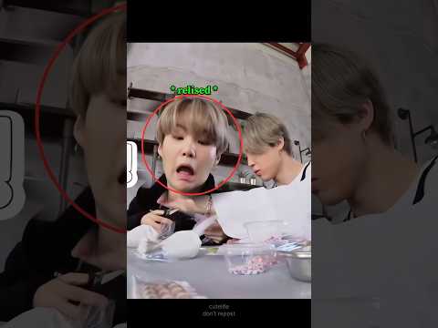 when suga did not notice about this plastic ?