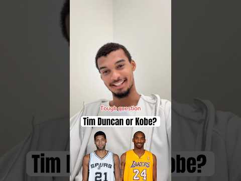 Wemby picks between Kobe & Duncan 🤔