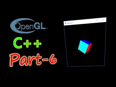 OpenGL Tutorial - 6 | Rotation and Hidden Surface Removal | OpenGL in C++ with the GLUT library