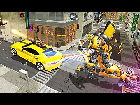 Grand Robot Car Transform 3D Game - Level 2