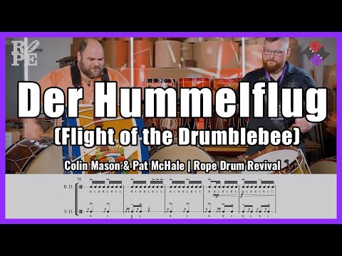 Flight of the Bumblebee ON DRUMS! Colin Mason & Pat McHale | Rope Drum Revival