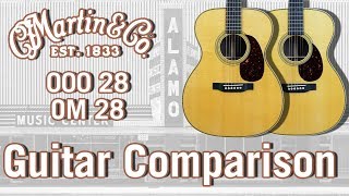 Video thumbnail for 2018 Martin 000-28 and OM-28 Acoustic Guitar Comparison by Alamo Music Center