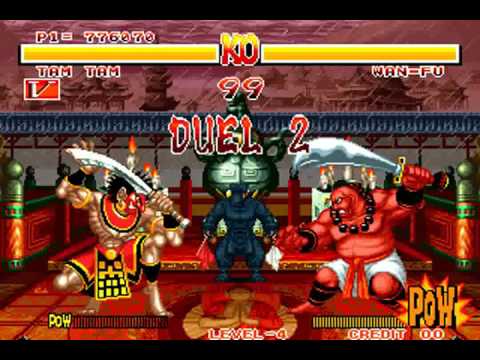 PERFECT GAMEPLAY TAM TAM VS WAN-FU NO HURTS NO LOSE NO DEATHS NO CHEATS SAMURAI SHOWDOWN 1 PART 12