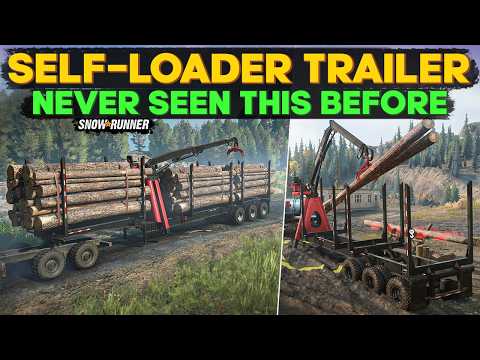 New Self-Loader Logging Trailer in SnowRunner | You’ve Never Seen This Before