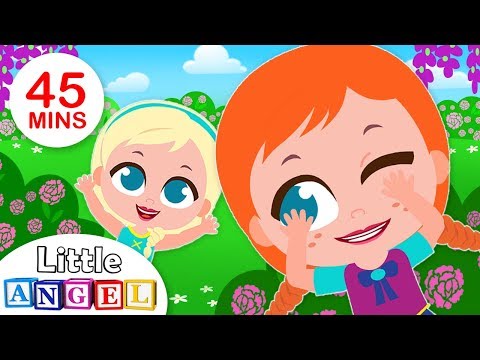 Peekaboo Song, Elsa & Anna Play Hide & Seek | Kids Songs & Nursery Rhymes by Little Angel