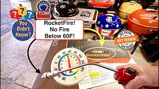 RocketFire No Fire Below 60F? / Honest Review of The RocketFire Propane Charcoal Starter / $120.00?