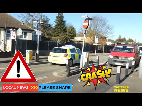 Cars Vans Wrecked by Hazardous Width Restriction Bollards in Woodmere Avenue Hertfordshire
