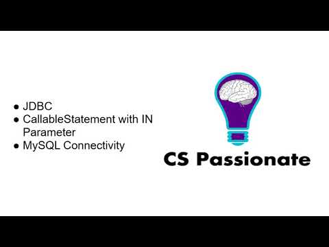 JDBC | CallableStatement : how to call an IN Parameterized Procedure from MySQL to Java Application