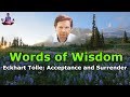 Words of Wisdom: Eckhart Tolle: Acceptance and Surrender
