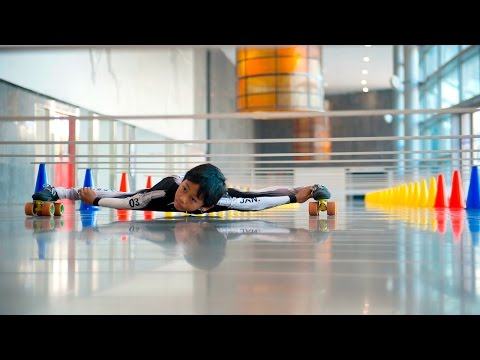 7-year-old Sets New Limbo Skating World Record