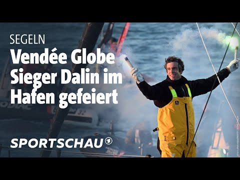 Video Thumbnail: Vendée Globe: Die triumphale Hafeneinfahrt von Charlie Dalin | Sportschau