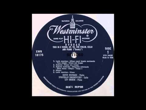 Dvorak, Dumky Trio, Oistrakh,,etc