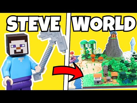 I Built a HUGE LEGO Minecraft WORLD in 30 days..