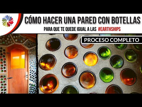 ⭐ Glass Bottle Wall - Step by Step - Complete Process! 🔥🔥🔥