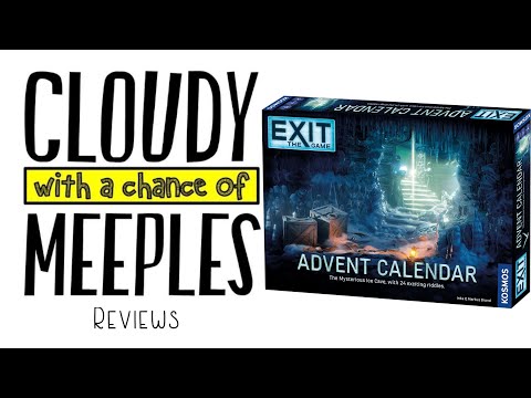 Exit: The Game - Mystery of the Ice Cave Advent Calendar Review - Cloudy with a Chance of Meeples