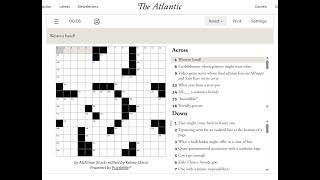 The Atlantic Crossword 09/08/2026