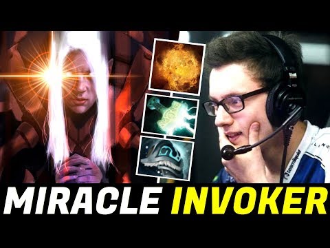MIRACLE back to Exort Invoker — Mjollnir Build vs Cooman Dota 2