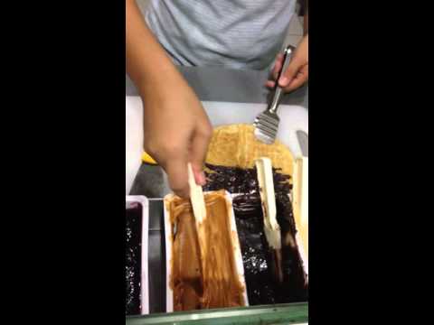 Food hunt (Sabah, Malaysia) The waffle - chocolate + peanut