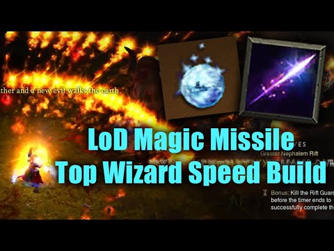 LoD Magic Missile Build Guide - New Top Wizard Speedy Farming Build for Season 27!