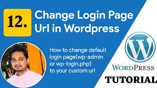 12 How To Change Login Page URL in Wordpress | Change wp-admin URL-WordPress Tutorial for Beginners