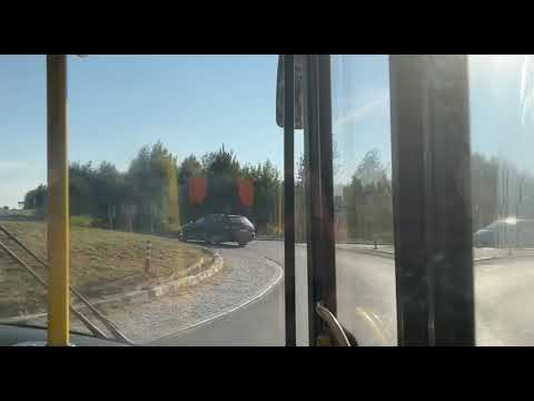 Vilniaus transportas. 58 autobuso užsukimas į Naujosios Vilnios sankryža iš Grigaičių pusės