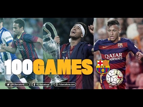 Neymar Jr, 100 games with FC Barcelona