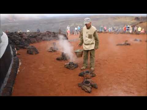 Канары. Остров Лансароте. Парк вулканов Тиманфайя.