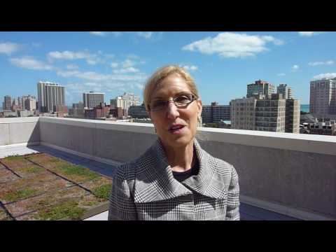 The views from Edgewater’s Catalpa Gardens rooftop