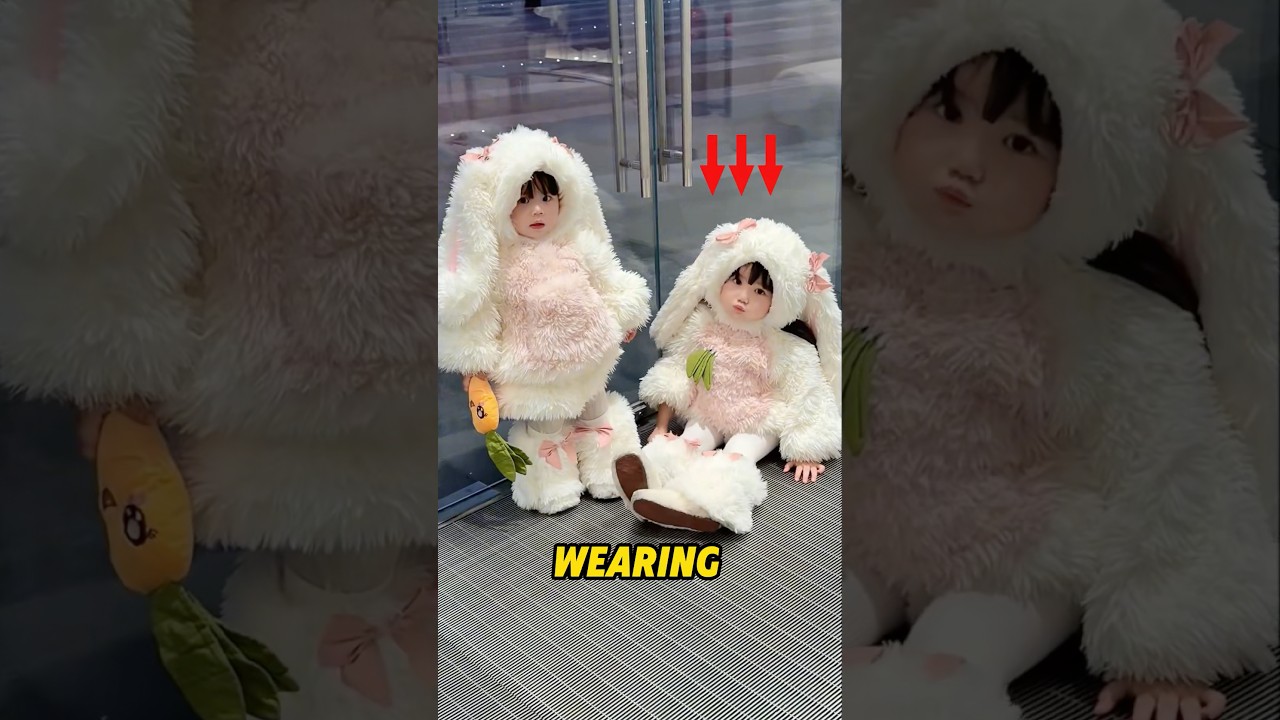 A cute girl dressed as a rabbit❤️#shortvideo