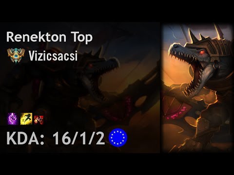 Renekton Top vs Fizz - Vizicsacsi - EUW Challenger Patch 7.13