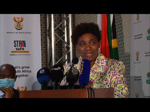 Basic Education Minister Angie Motshekgabriefs media on 2022 academic year