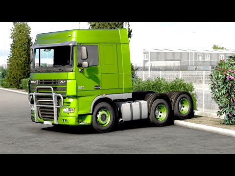 ETS 2 - DAF XF Truck Transporting Olive Trees from Zaragoza