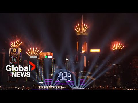 New Year's 2023: Hong Kong hosts cinematic light show over Victoria Harbour