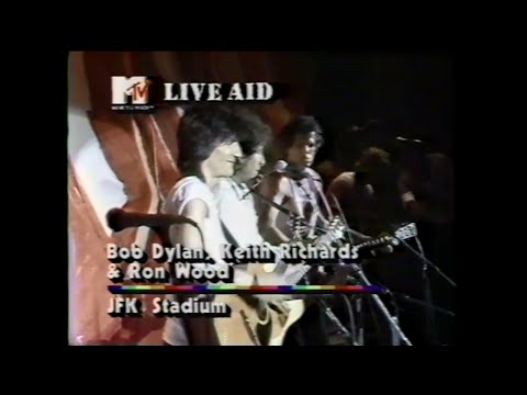 Bob Dylan, Keith Richards & Ron Wood - When The Ship Comes In (MTV - Live Aid 7/13/1985)