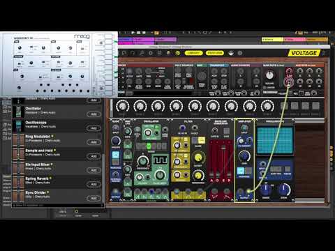 Analog Synth Creation with Voltage Modular inspired by Moog Werkstatt-01 preset #Analog #VST #Synth