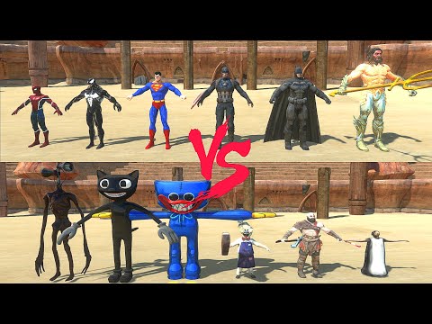 The Avengers vs SCP Monster At The Arena - Animal Revolt Battle Simulator