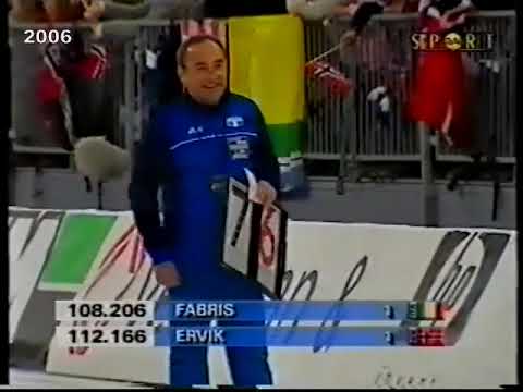 15 GENNAIO 2006 PATTINAGGIO VELOCITA' EUROPEO ALLROUND HAMAR ORO ENRICO FABRIS LE QUATTRO PROVE
